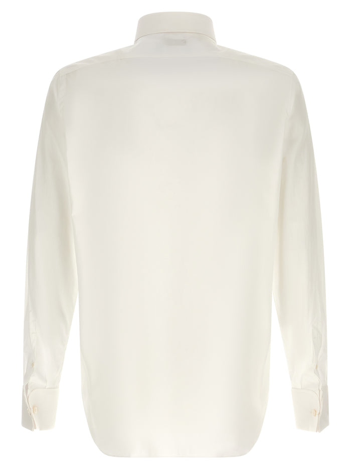 Napoli Classic Tuxedo shirt White Cotton Shirt, Blouse