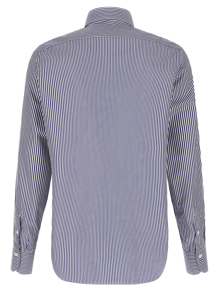 Napoli shirt Blue Cotton Shirt, Blouse