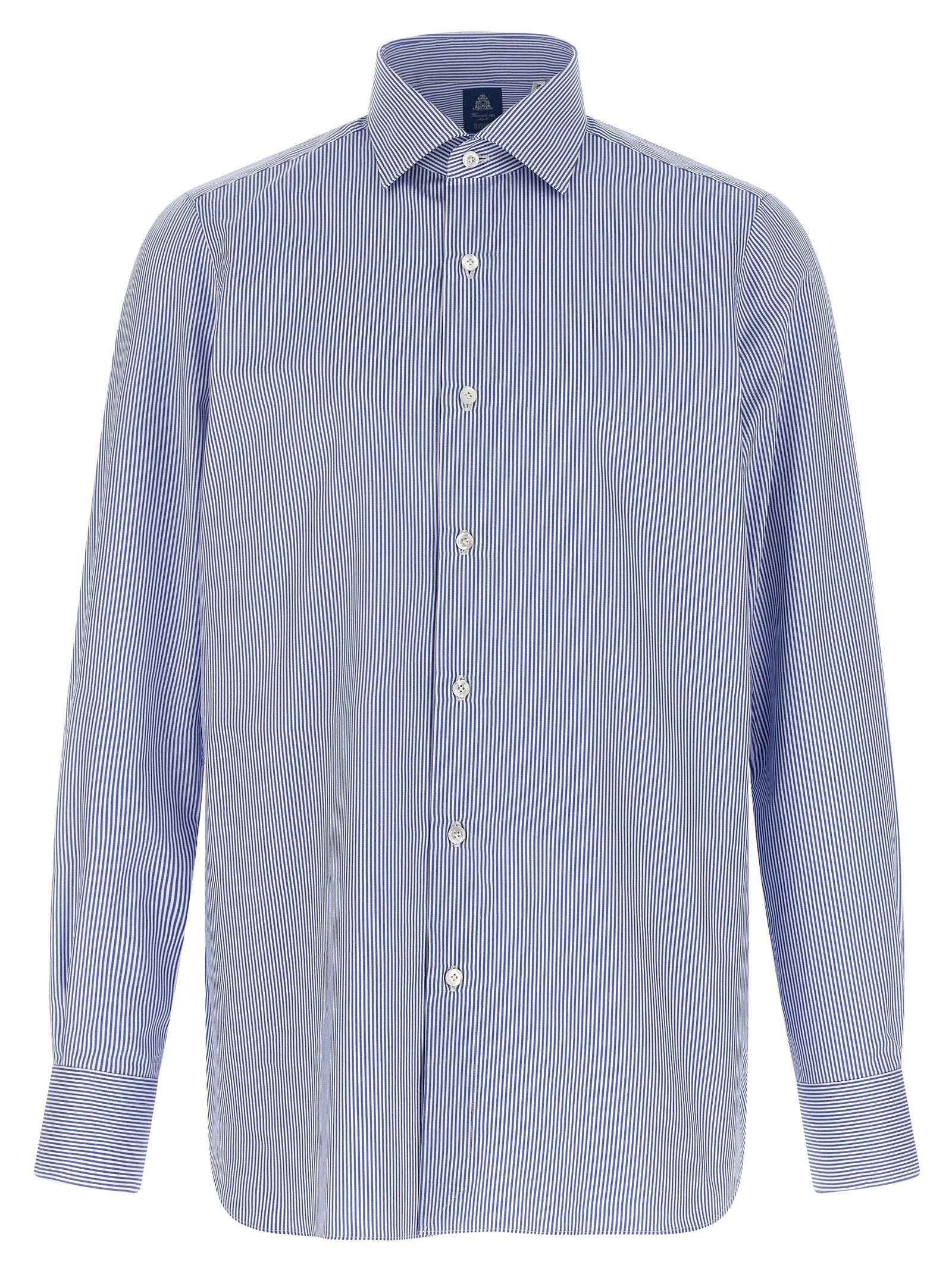 Napoli shirt Blue Cotton Shirt, Blouse