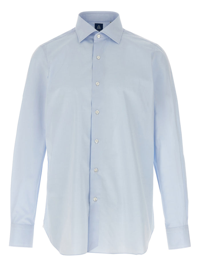 Napoli shirt Light Blue Cotton Shirt, Blouse
