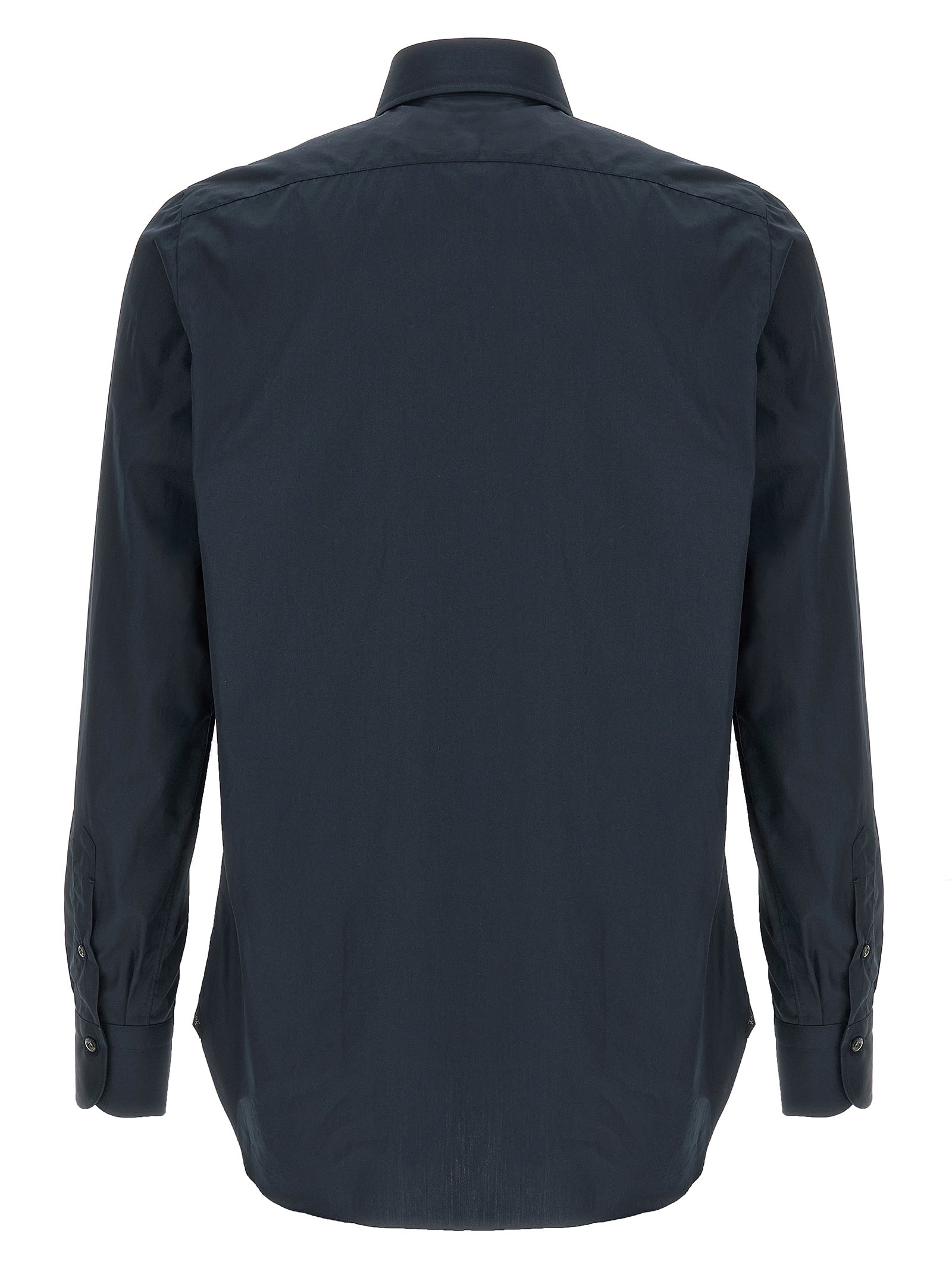 Napoli shirt Blue Cotton Shirt, Blouse