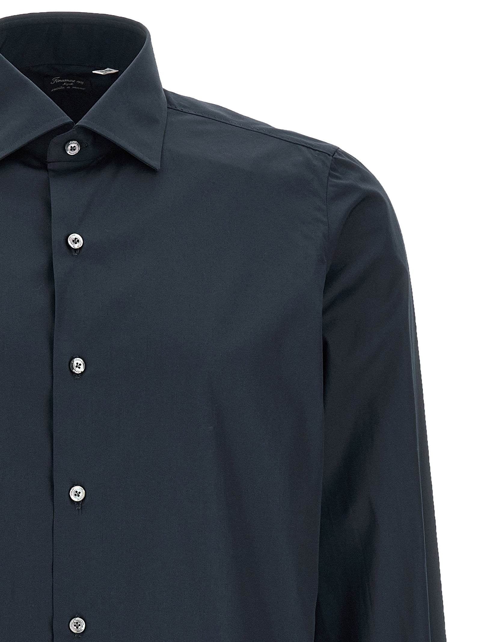 Napoli shirt Blue Cotton Shirt, Blouse