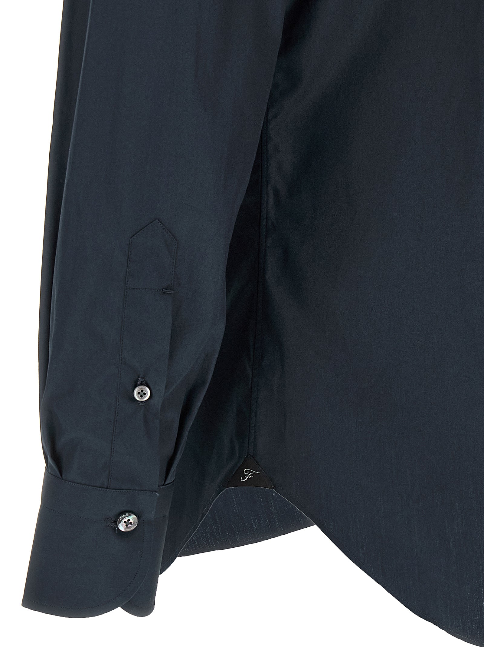 Napoli shirt Blue Cotton Shirt, Blouse