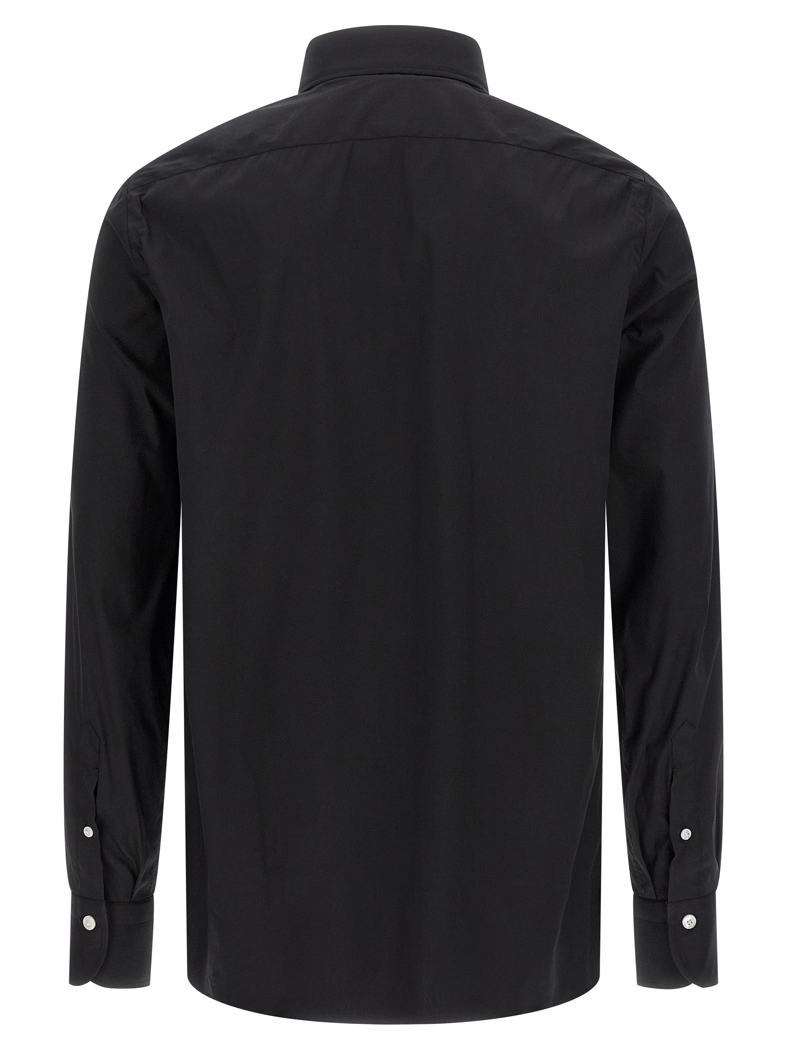 Napoli shirt Black Cotton Polyamide Elastane Shirt, Blouse