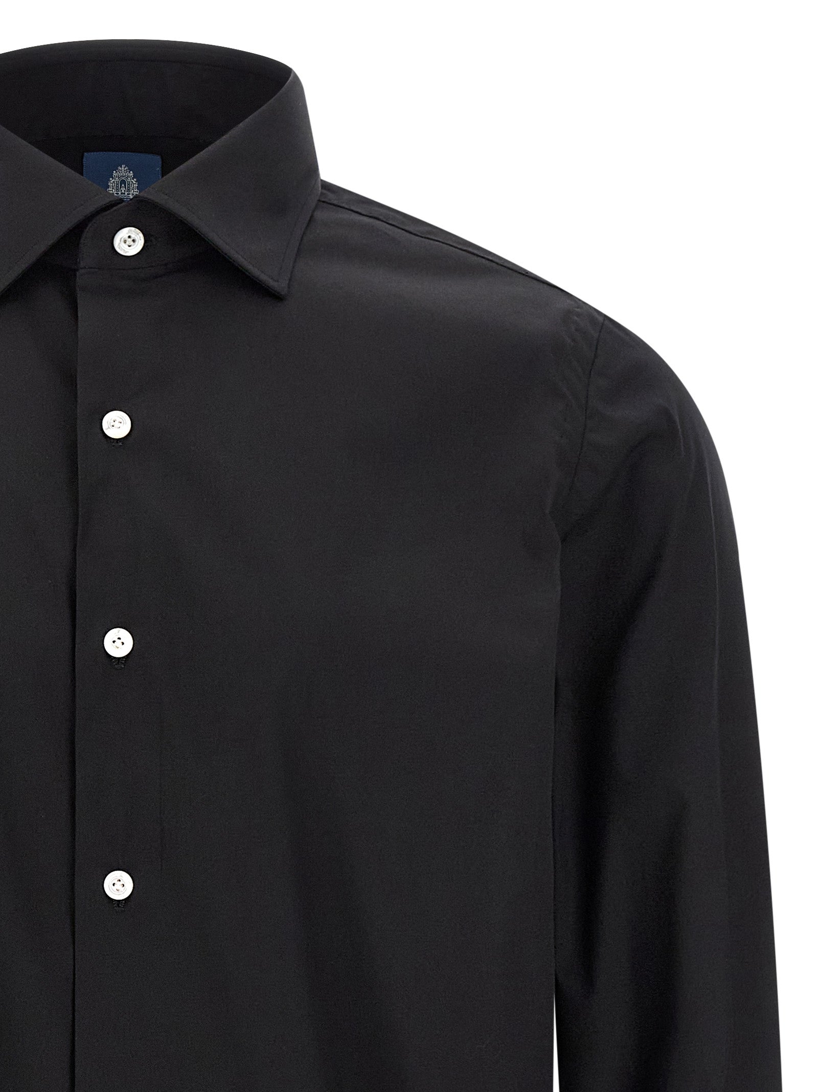Napoli shirt Black Cotton Polyamide Elastane Shirt, Blouse