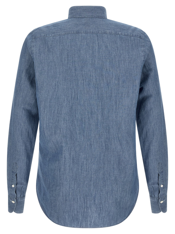 Zurigo shirt Blue Cotton Shirt, Blouse