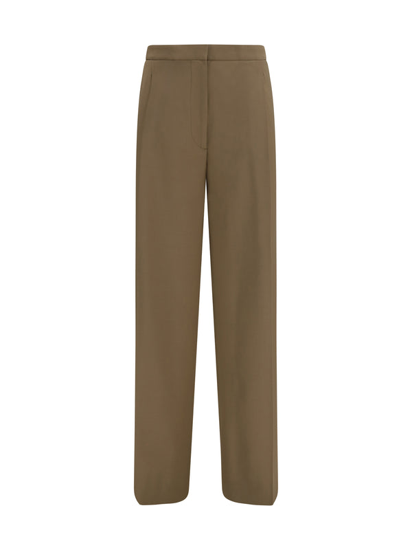 Lardini 52% Wool Ovis Aries trousers in brown