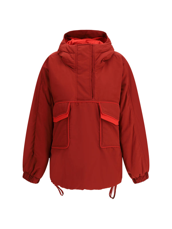 Marbell Outer: 100% Polyamide; Inner: 30% Wool anorak jacket in red