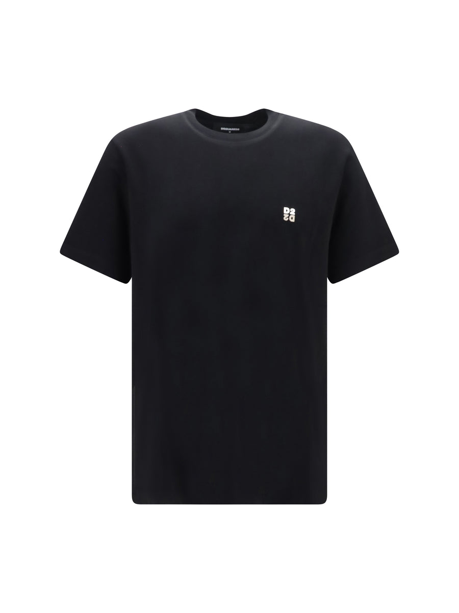 Metal D2 Cotton T-Shirt Black T-shirts