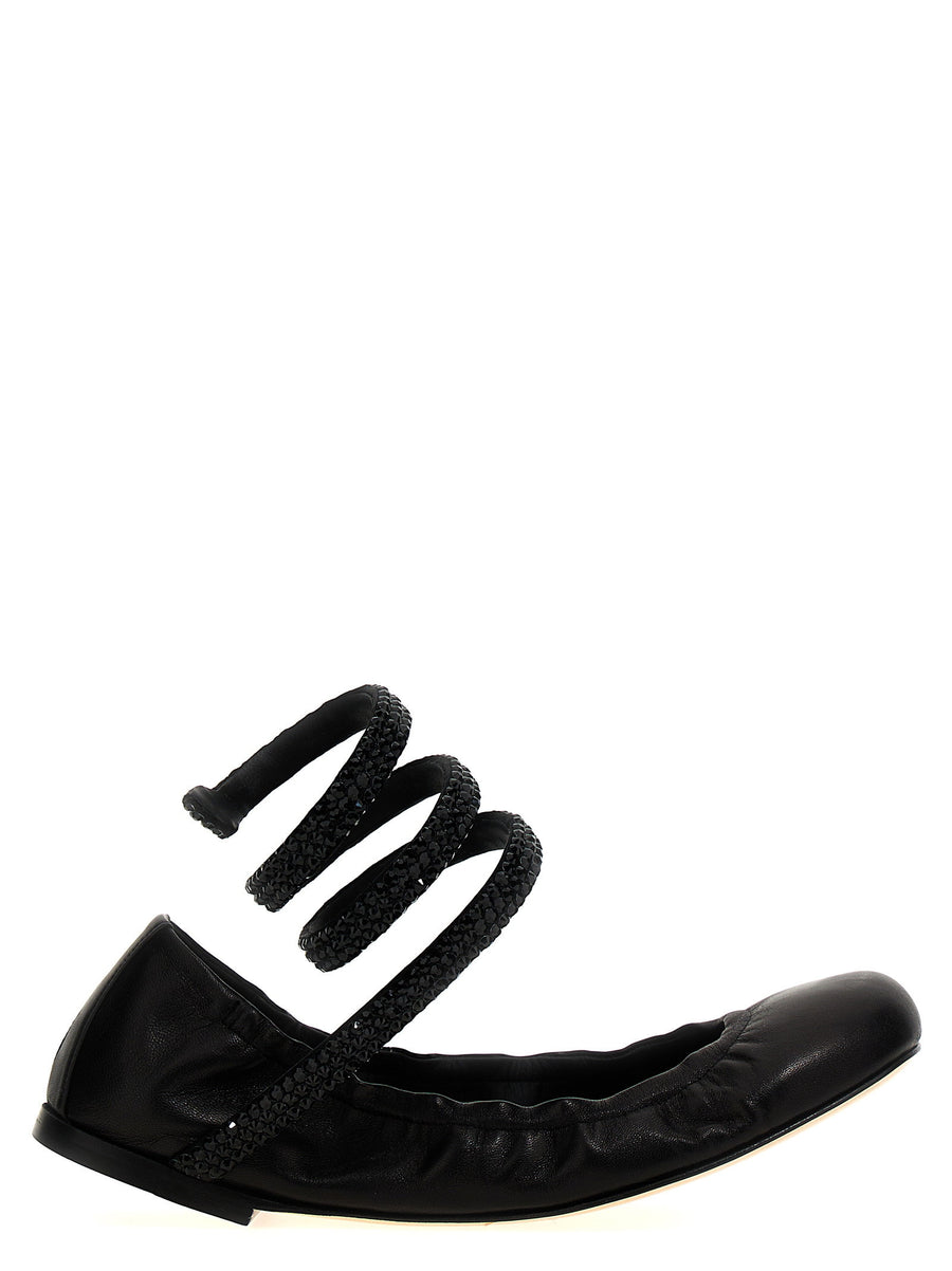 René Caovilla Cleo Ballet Flat — Black