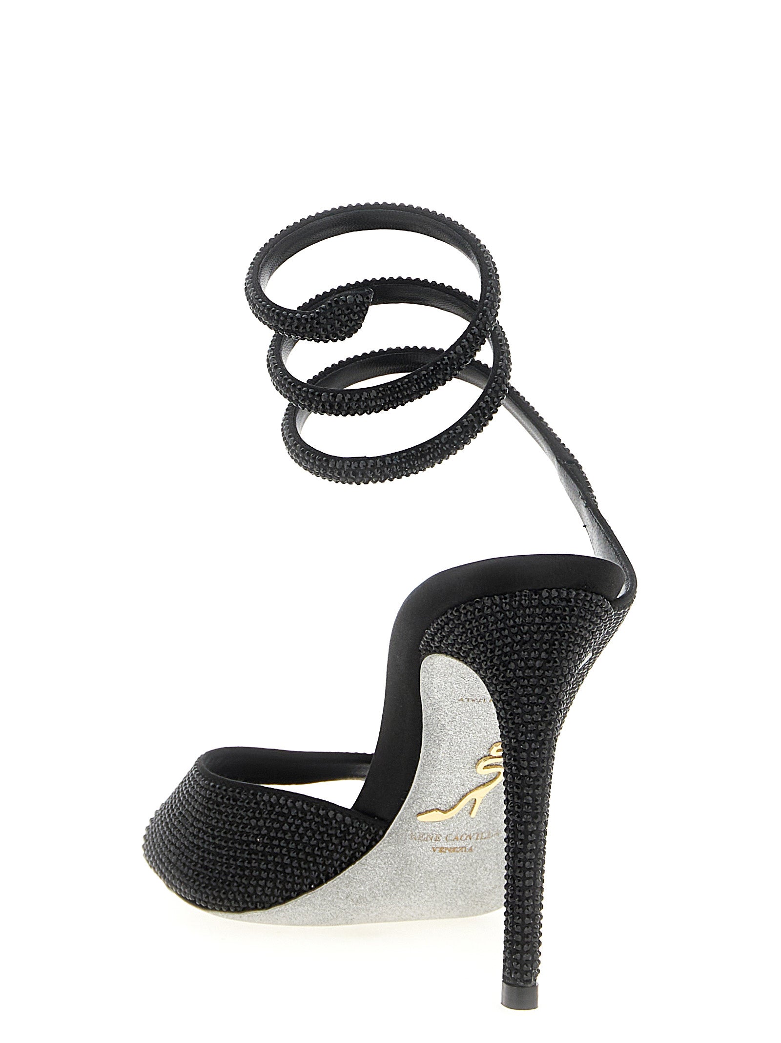 Audrey sandals Black Satin