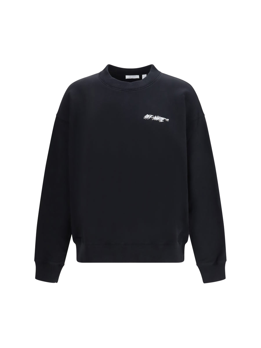 Off-White 100% Cotton sweatshirt in black
