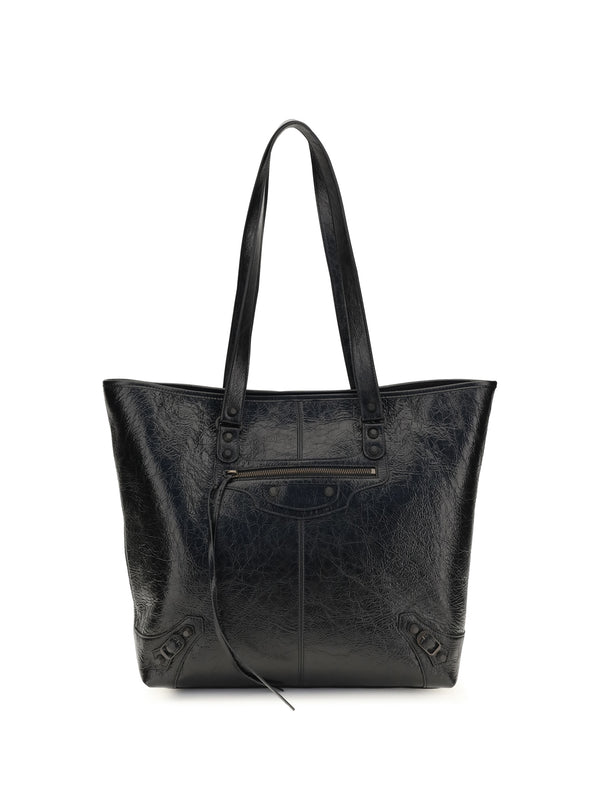Balenciaga 100% lambskin (Ovis aries) tote bag in black
