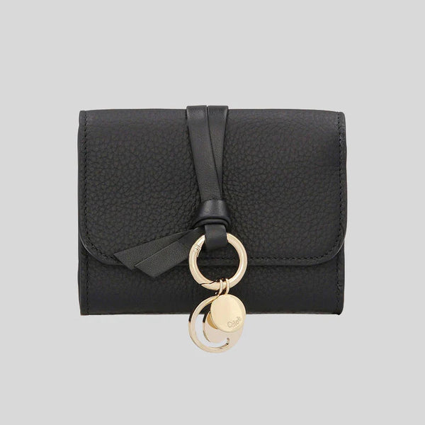 Small Trifold Black Wallet
