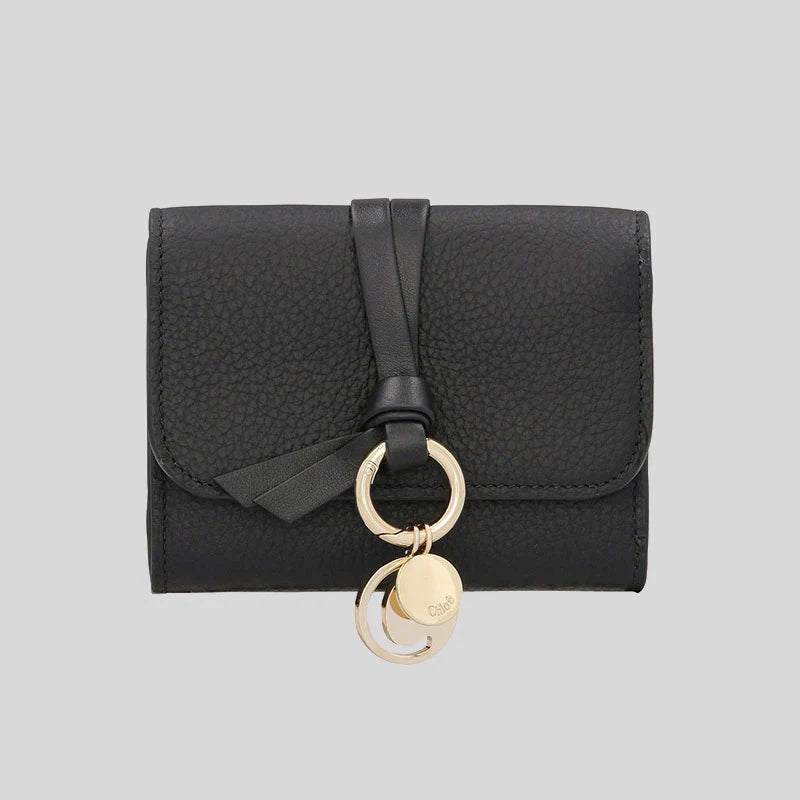 Small Trifold Black Wallet