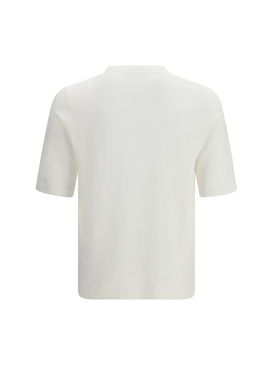 T-Shirt Linen And Cotton White T-shirts