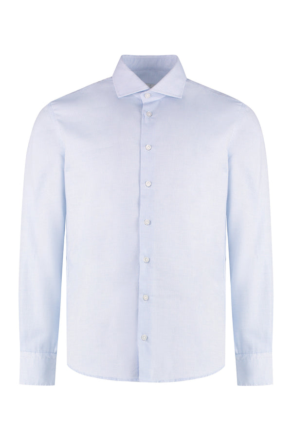 Light Blue Printed Cotton Shirt