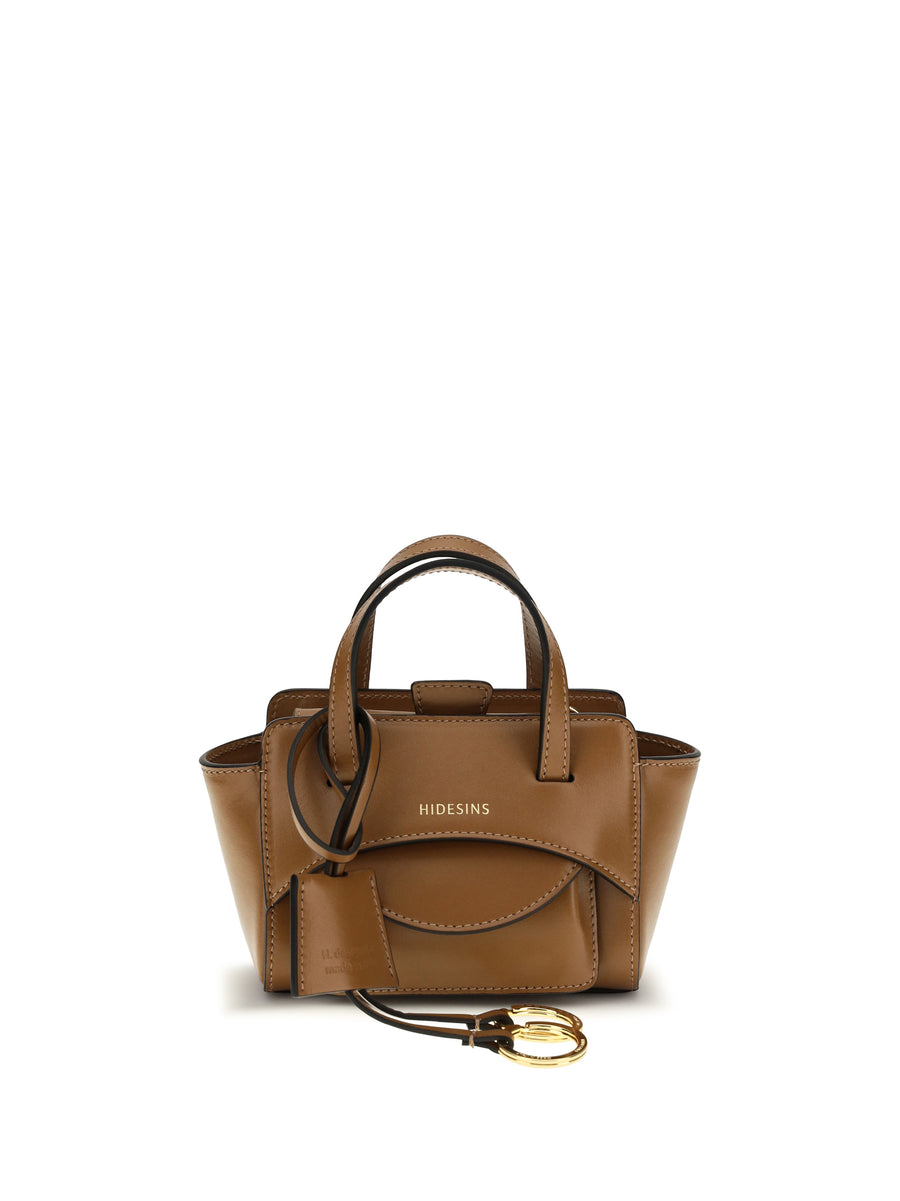 Hidesins 100% Calf Leather Bos Taurus mini bag in caramel