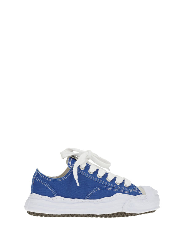 Maison Mihara Yasuhiro Upper: 100% cotton; Sole: 100% rubber sneakers in blue