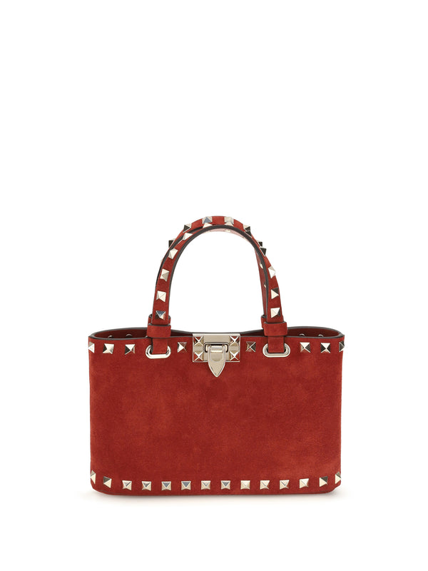 Valentino Garavani 100% calf leather (Bos Taurus) top handle bag in red