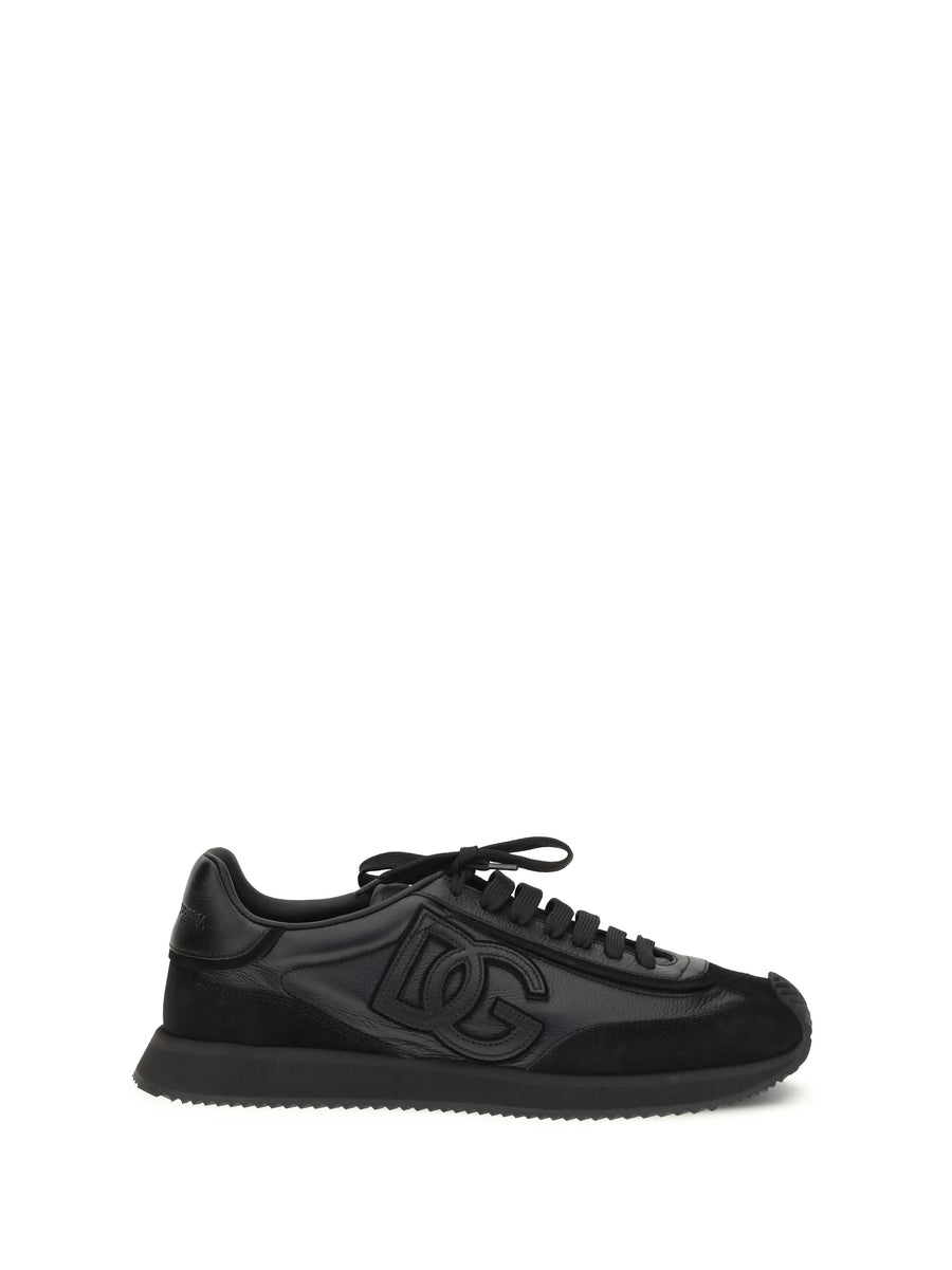 Dolce & Gabbana Upper: 100% calf leather; Sole: 100% rubber sneaker in black