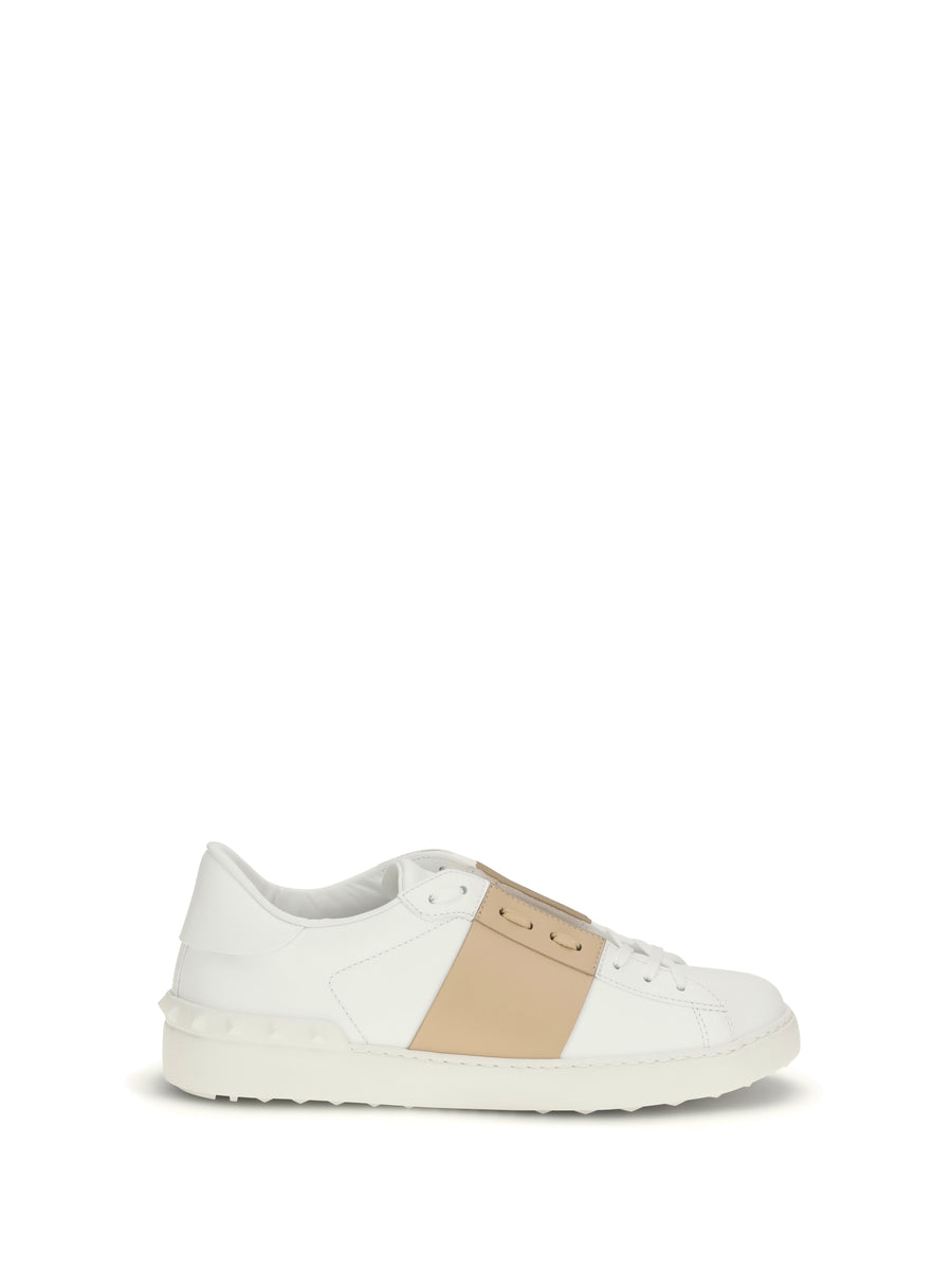 Sneaker | Open Vitello Tecnic Calf-Vit Bianco/sahara Beige/bianco