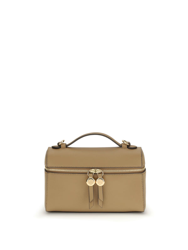Tory Burch 100% Calf Leather Bos Taurus top handle bag in beige