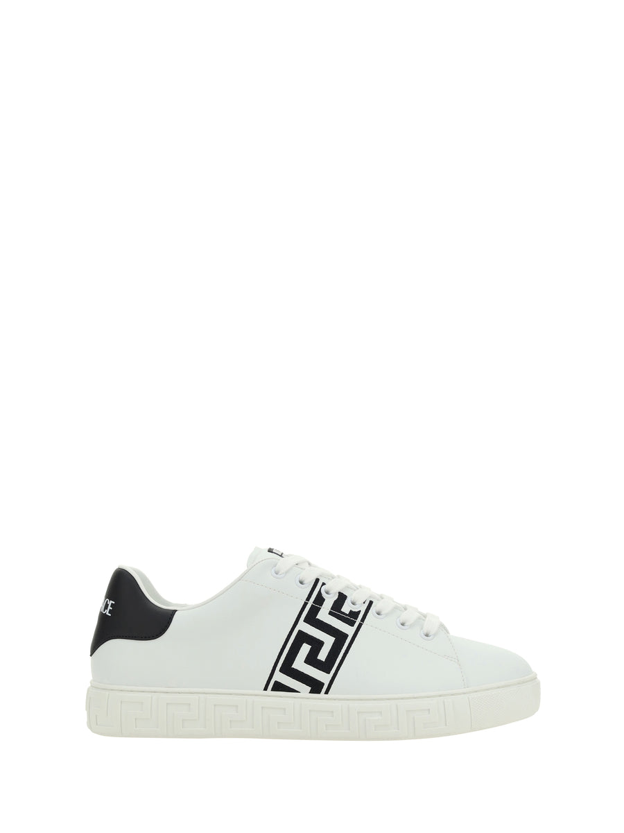 Versace Upper: 100% calf leather; Sole: 100% rubber sneakers in white