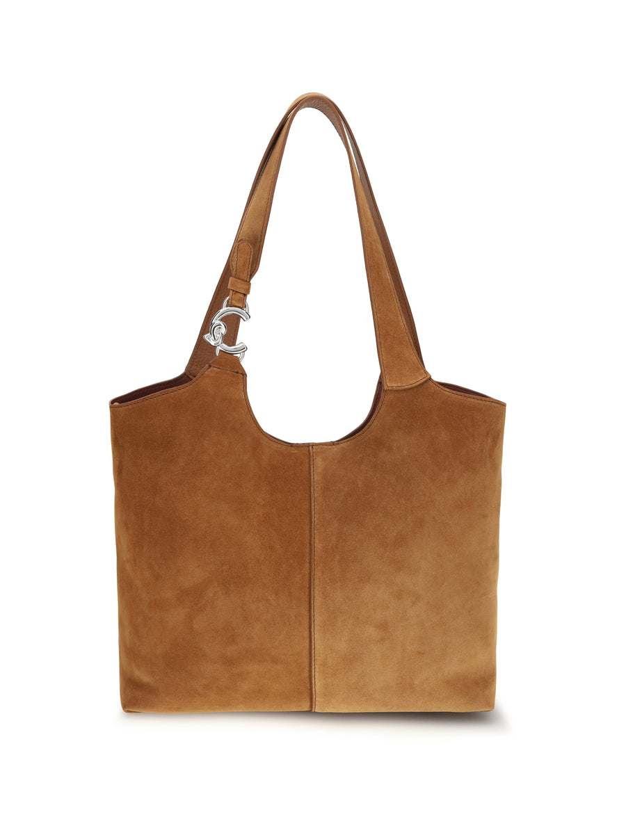 Coccinelle 100% Calf Leather Bos Taurus shoulder bag in cognac