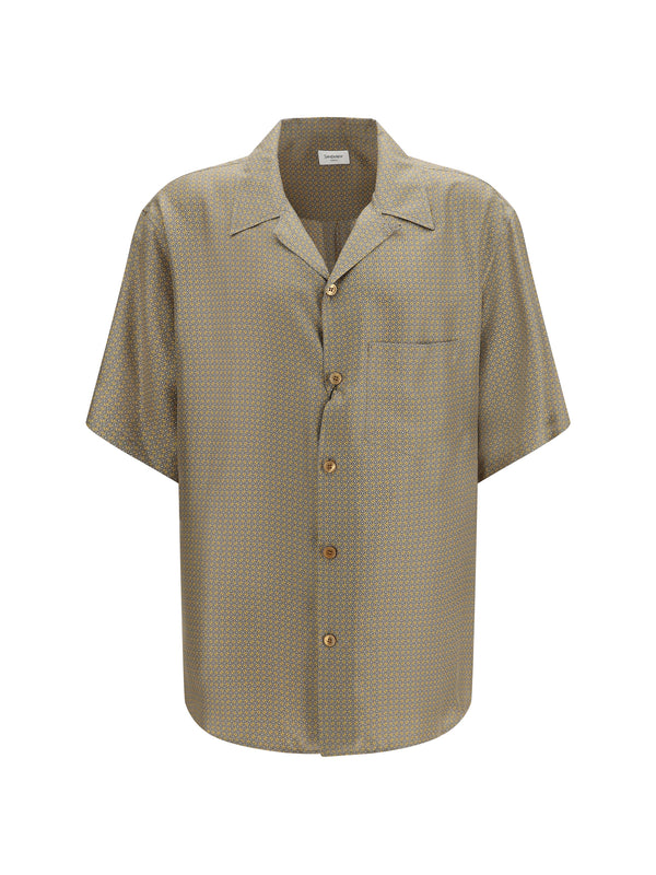 Saint Laurent 100% Silk shirt in gold