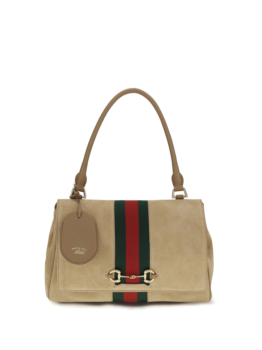 Gucci Calf Leather Bos Taurus shoulder bag in beige
