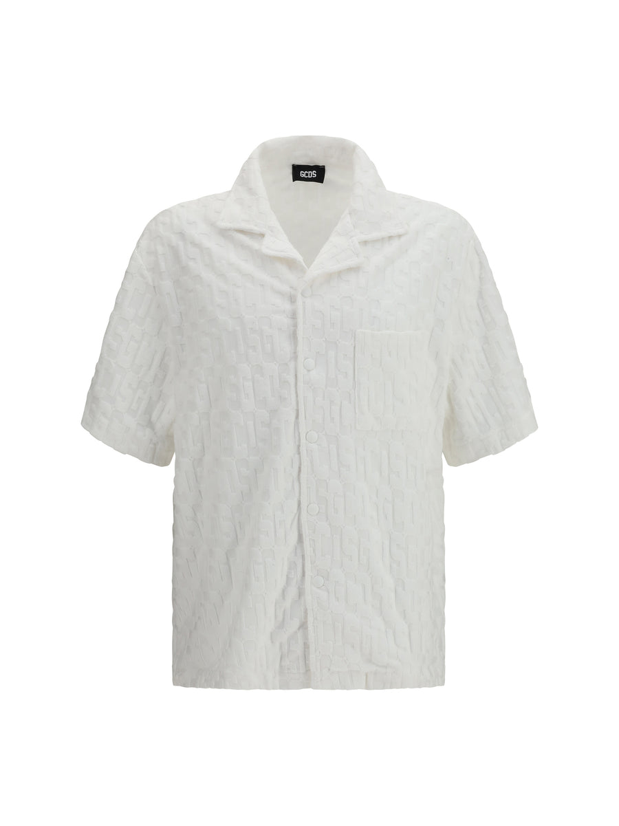 GCDS 81% Cotton; 19% Polyamide shirt in white