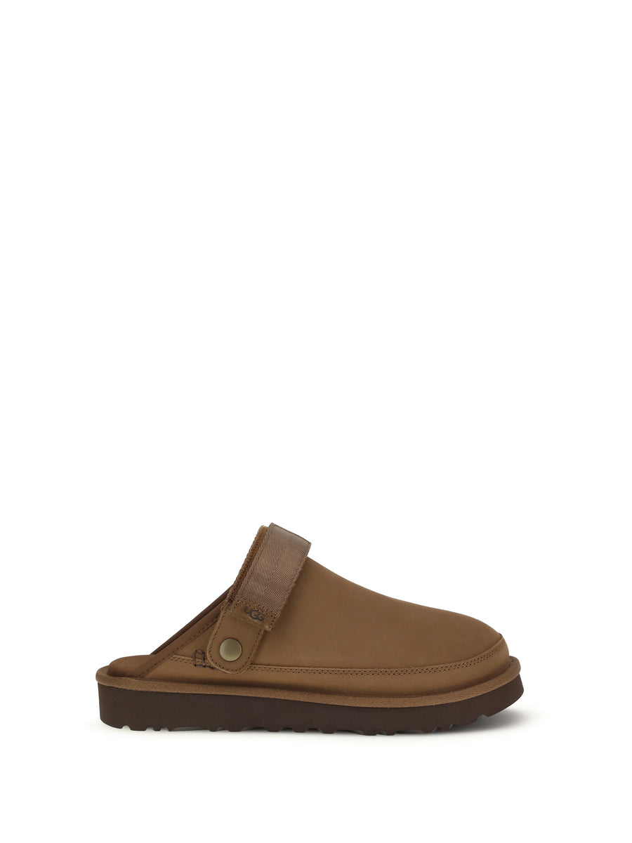 Goldencoast Ii Nubuck Mules Dark Chestnut Sandal