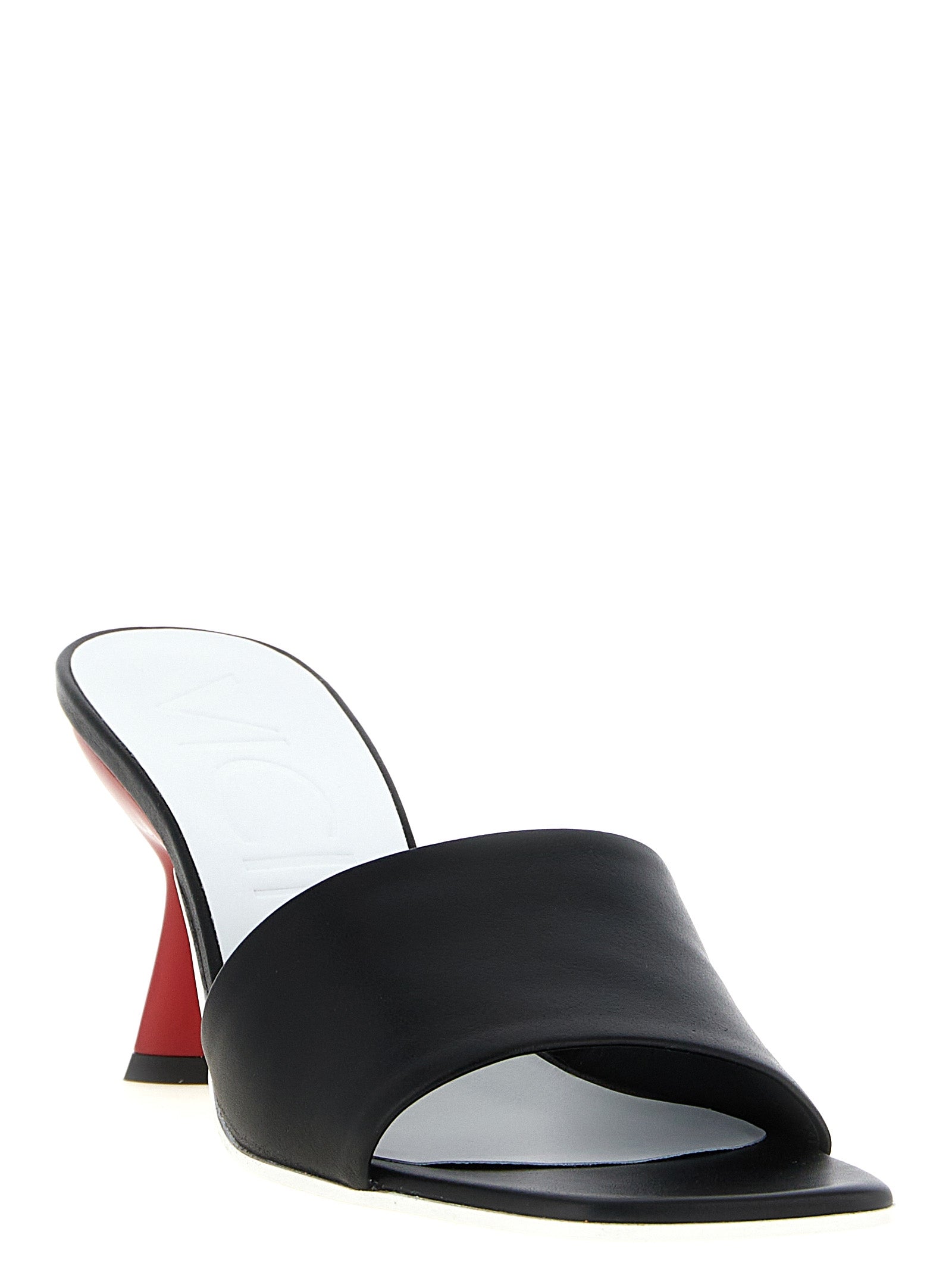 Lavenue Sabots Black Calfskin Leather (bos Taurus) Sandal