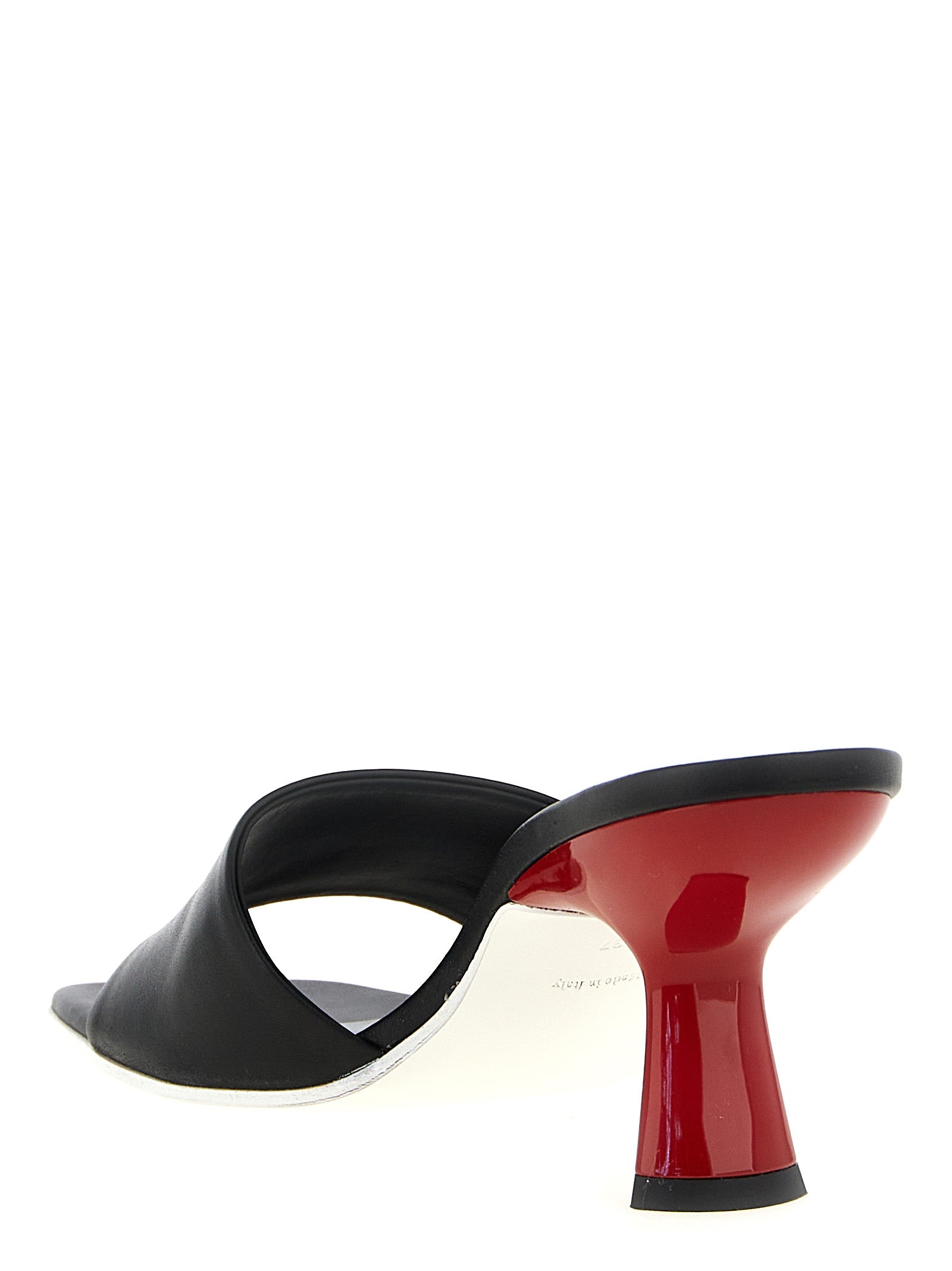 Lavenue Sabots Black Calfskin Leather (bos Taurus) Sandal
