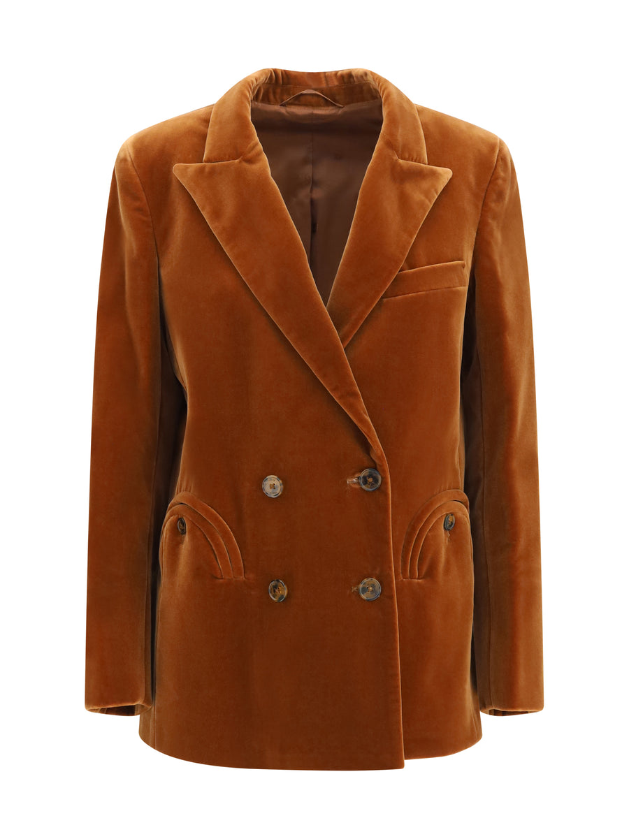 Blazè Milano 100% Cotton blazer in caramel