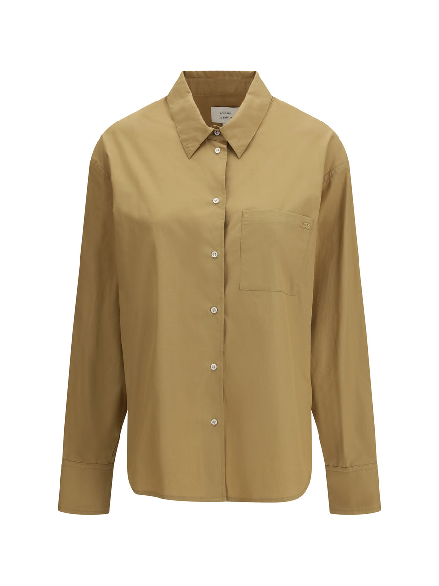 Loulou De Saison 100% Cotton shirt in beige