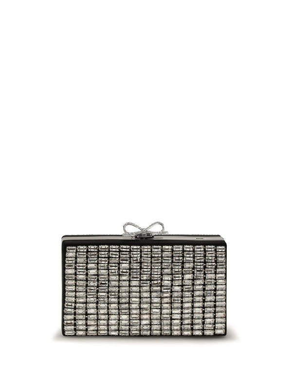Crystal Chainmail Clutch Silver Glass Clutches