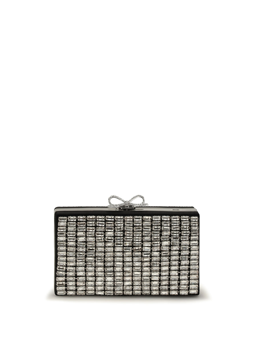 Crystal Chainmail Clutch Silver Glass Clutches
