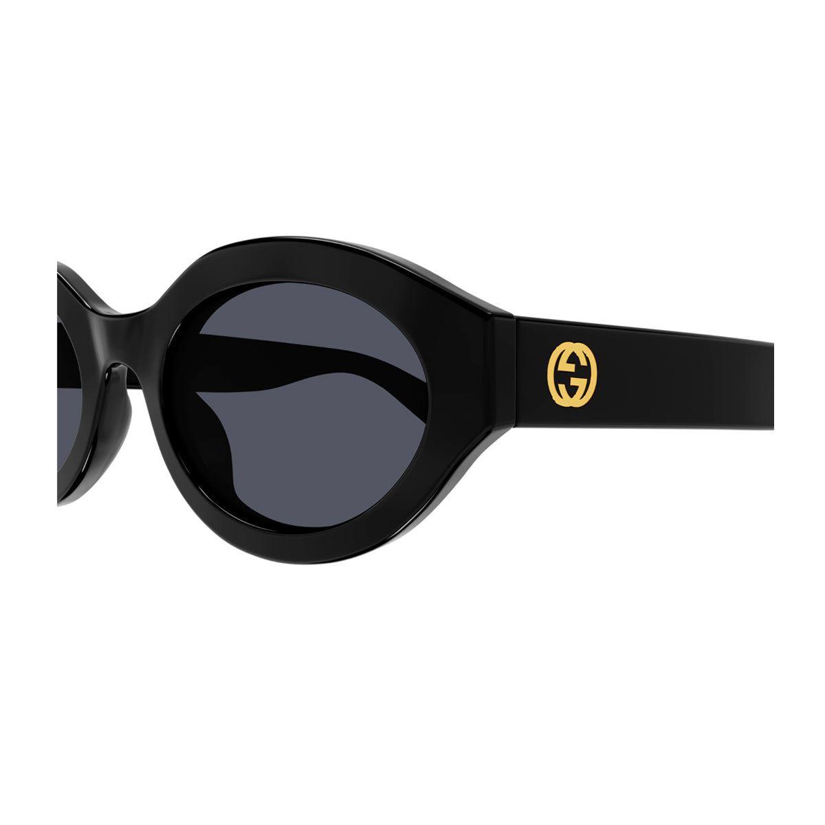GG1579S LINE GG LOGO 001 black grey Nero Injected Occhiali Sole