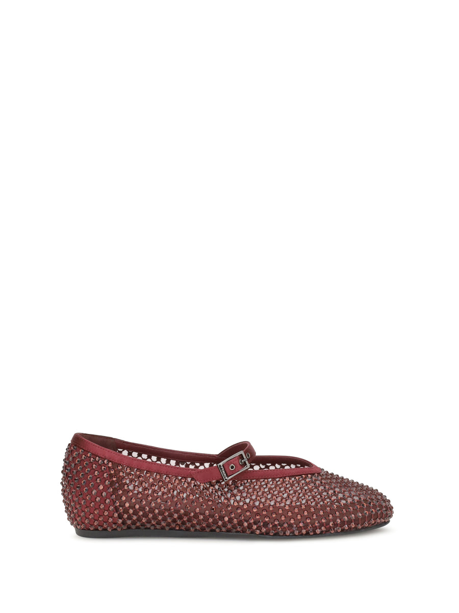 Le Silla 50% calf leather; 50% nylon flat in red