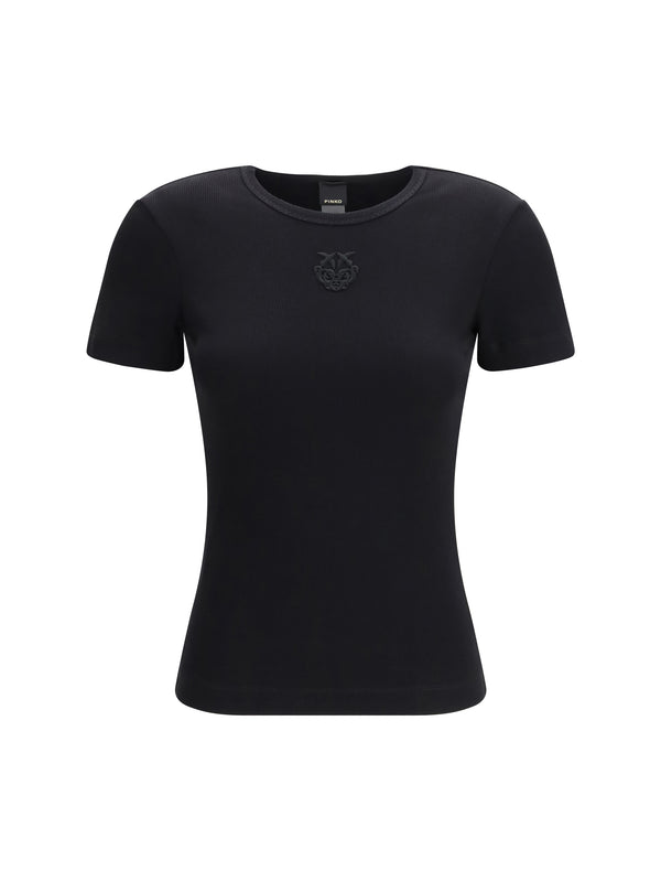 Pinko 97% Cotton t-shirt in black