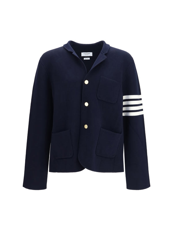 Thom Browne 99% Fleece Wool Ovis Aries jacket in navy
