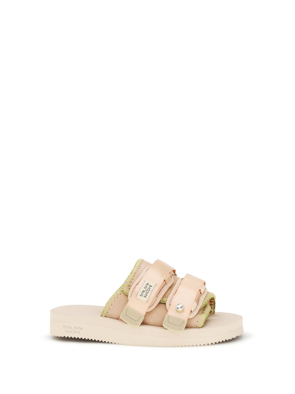 Forte_forte Upper: 50% polyester sandals in beige