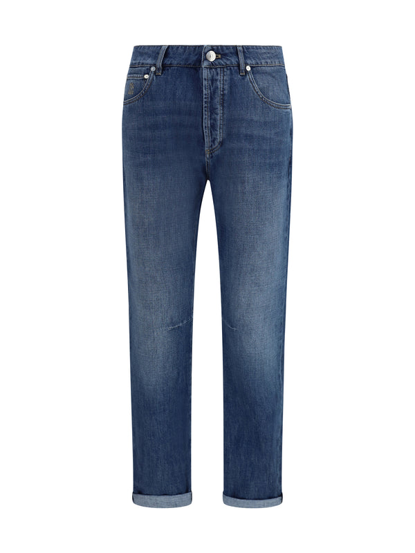 Brunello Cucinelli 100% Cotton jeans in blue