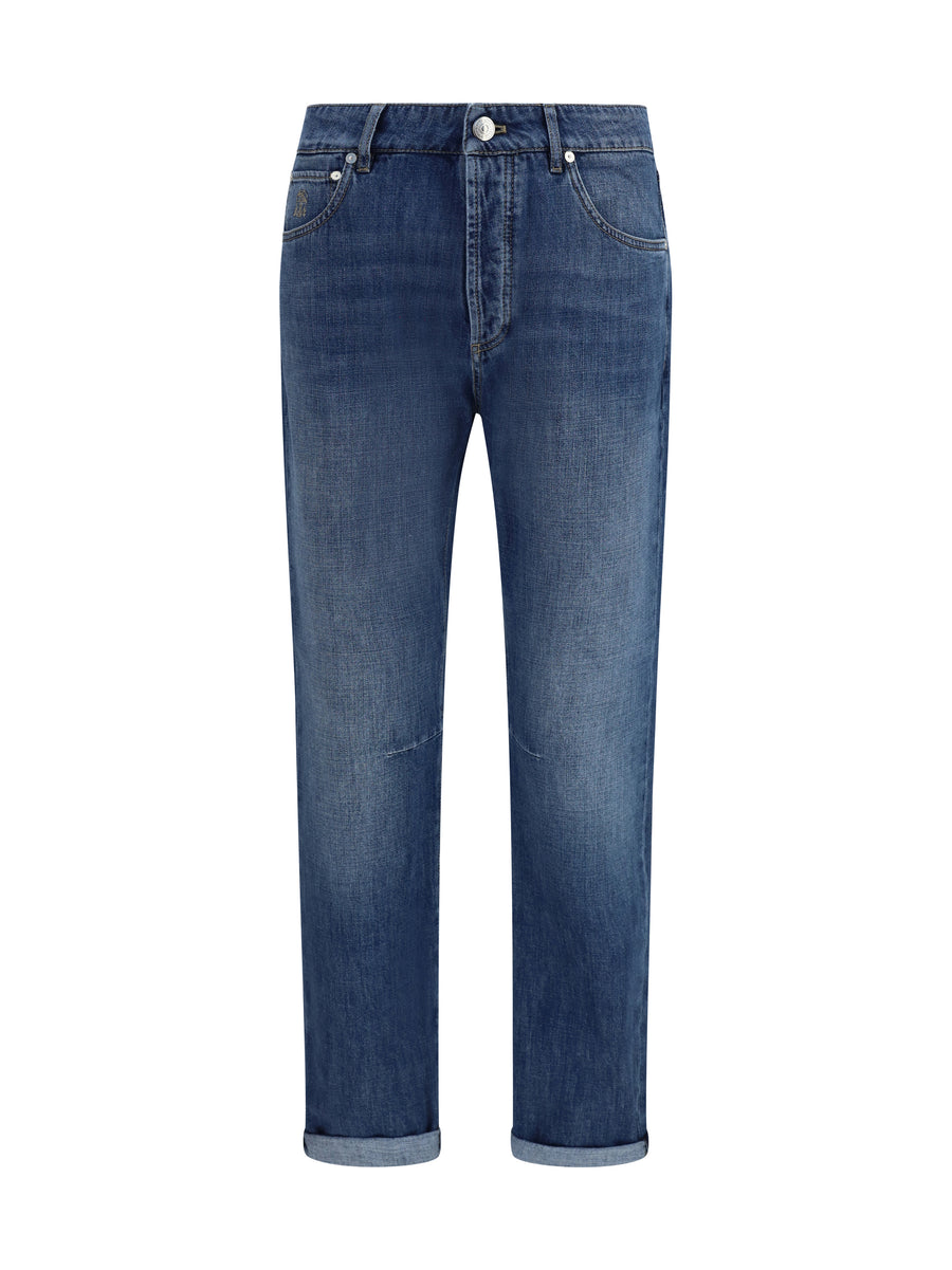 Brunello Cucinelli 100% Cotton jeans in blue