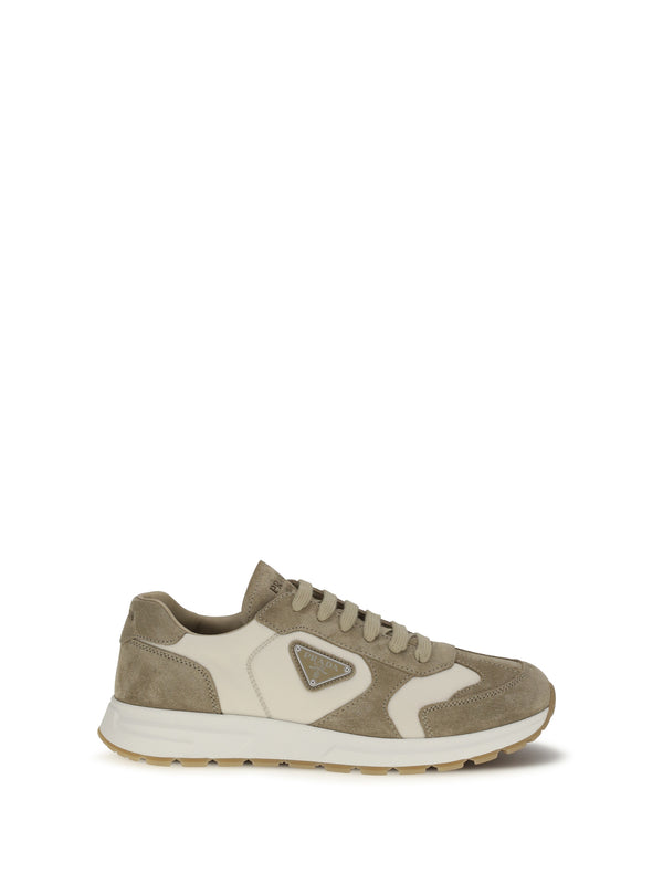 Prada Upper: 50% calf leather sneaker in beige