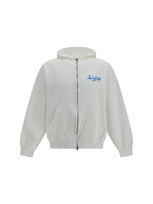 Balenciaga 100% Cotton hoodie in white