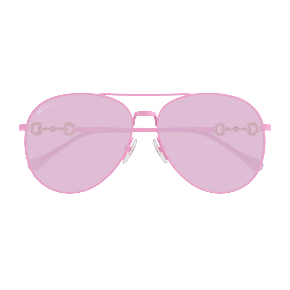 Gucci GG1698S Linea Horsebit 003 Fuchsia Pink Rosa Metal Occhiali Da Sole
