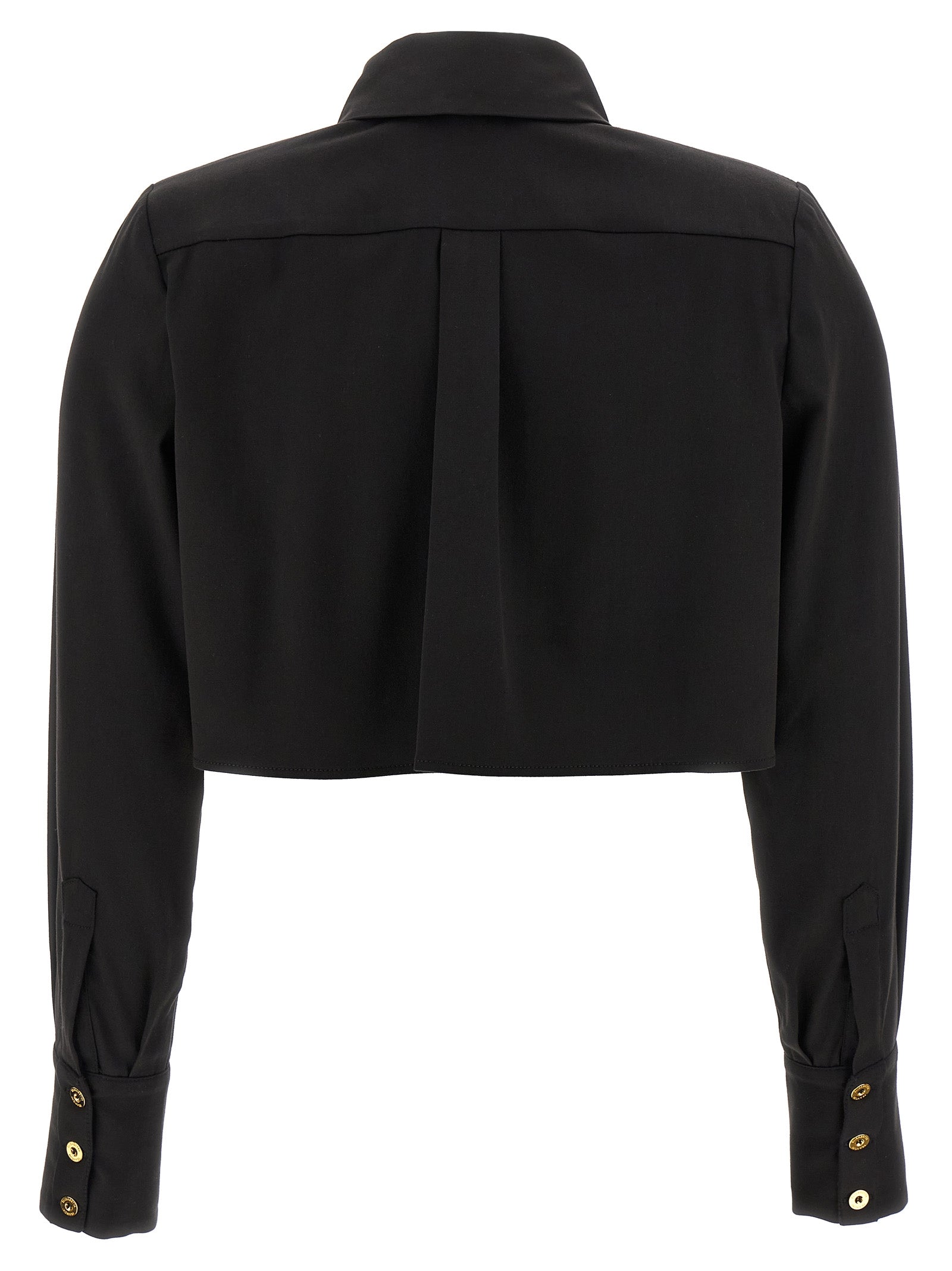Cropped shirt Black Lycra Elastane Shirt, Blouse
